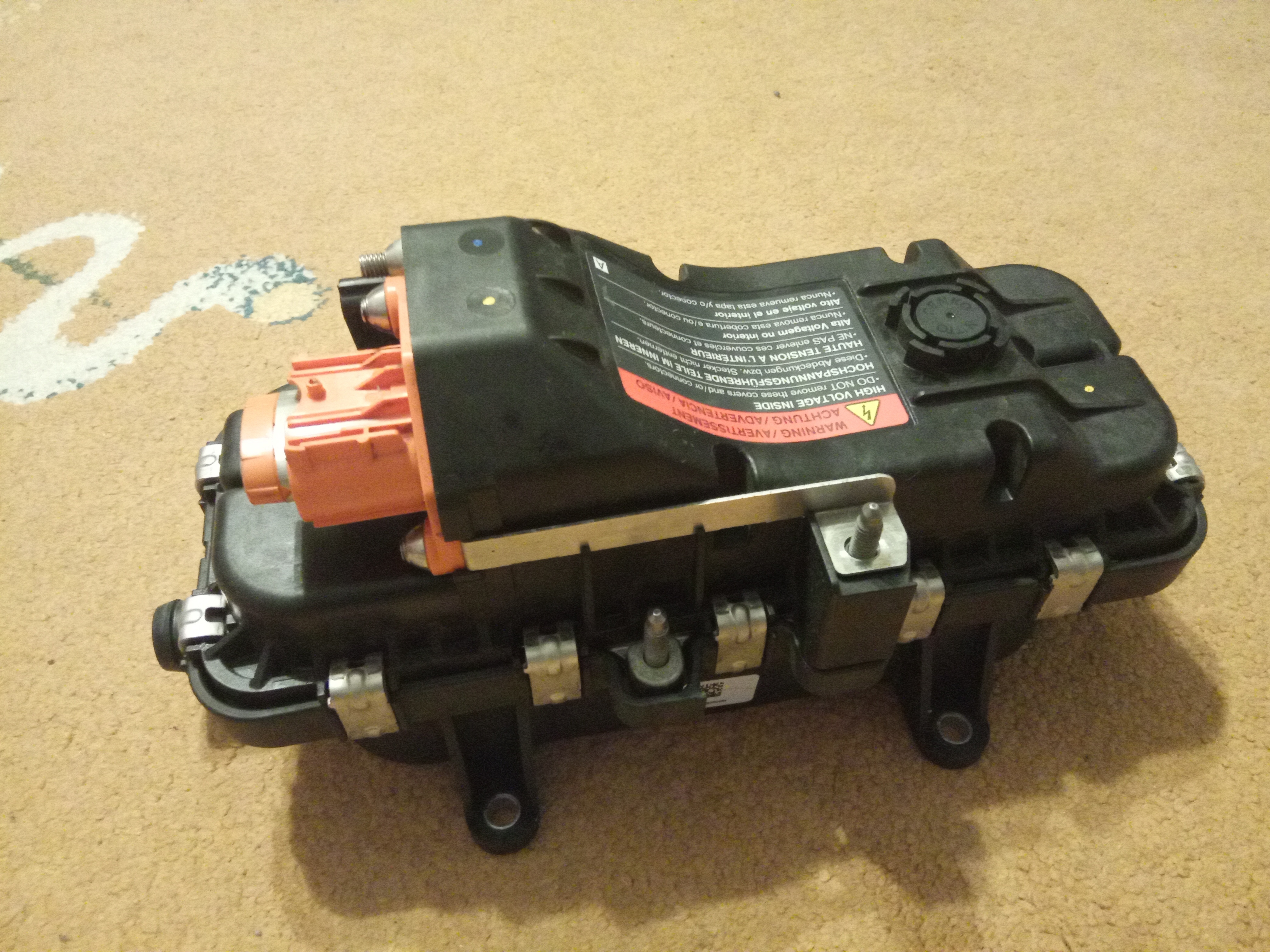 The heater taken from the car.